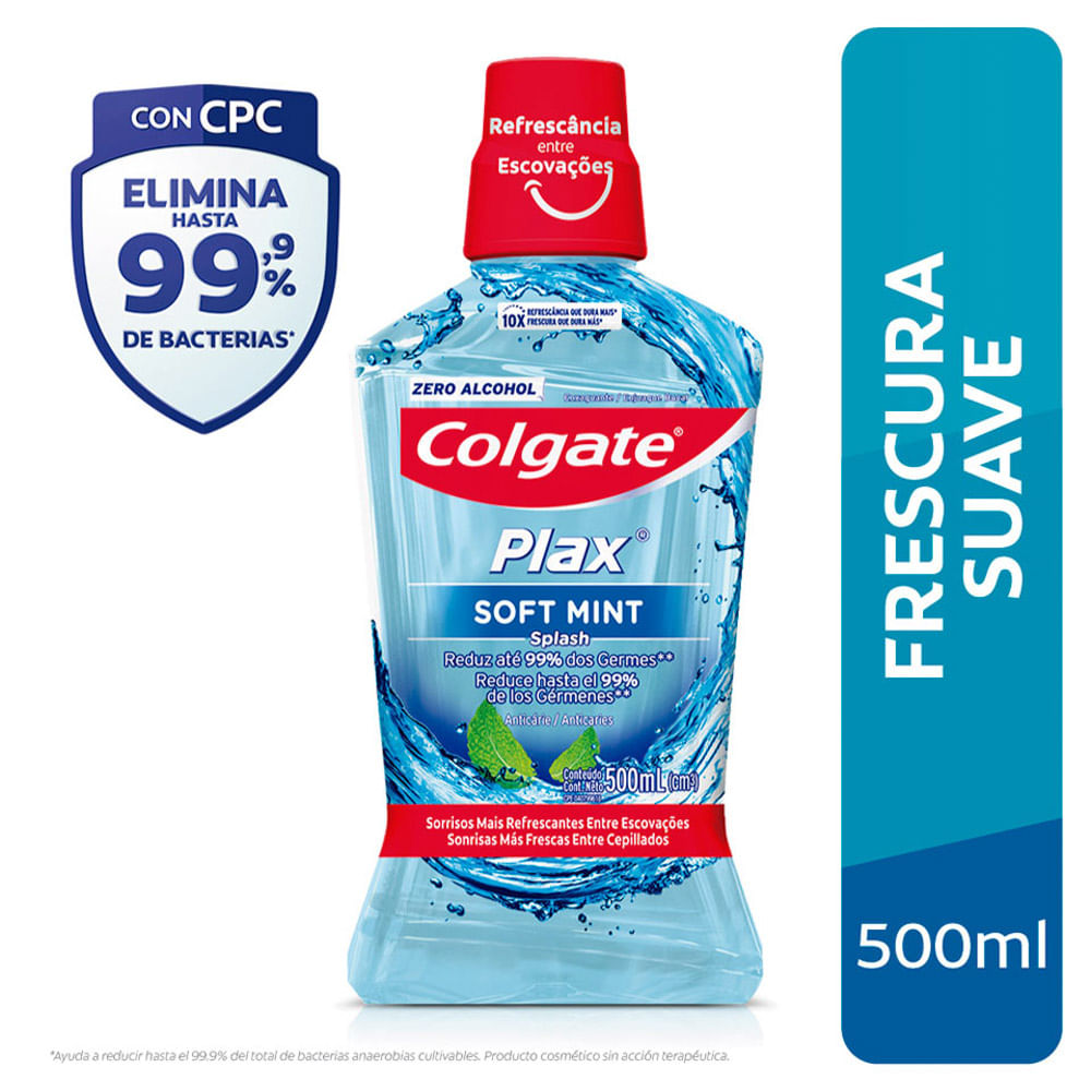 Enjuague Bucal Colgate Plax Soft Mint - Frasco 500 ML