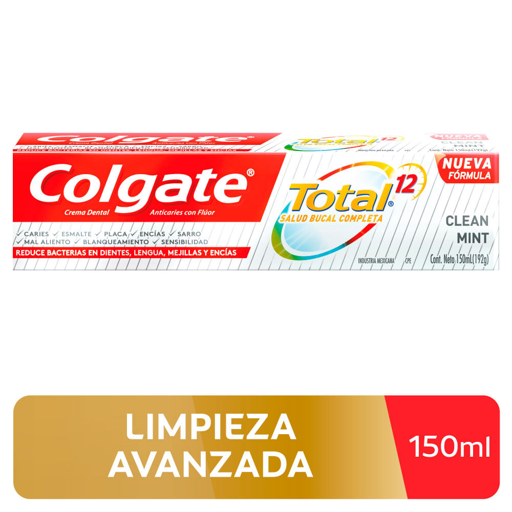 Crema Dental Colgate Total Clean Mint - Tubo 150 ML
