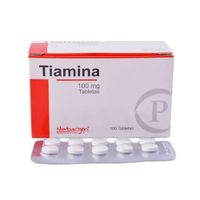 Tiamina 100mg Tableta recubierta