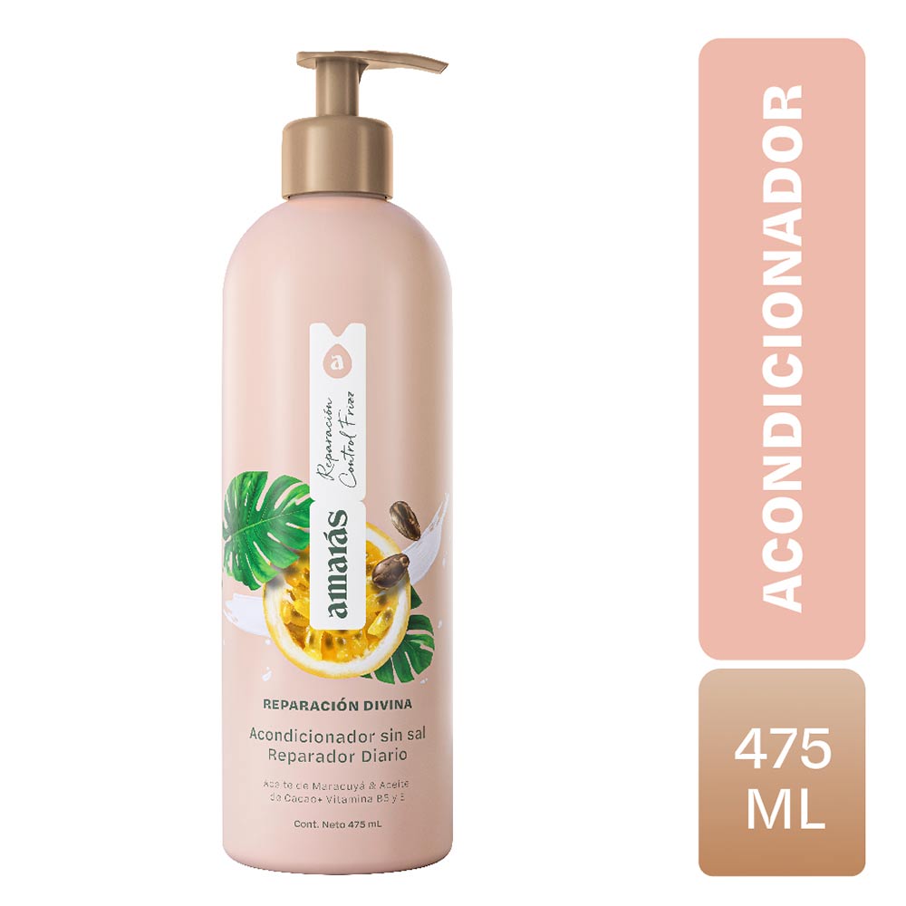 Acondicionador Amarás Reparación Control Frizz - Frasco 475 ML