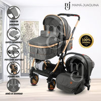 Coche Cuna Travel System «RONDA PLUS II» con Porta bebé Gris