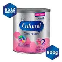 Fórmula Infantil Enfamil 2 Con Hierro - Lata 800 G