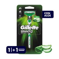 Máquina Para Afeitar Recargable Gillette Mach3 Sensitive - Unidad 1 UN