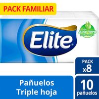Pañuelos Elite Con Aloe - Paquete 8 UN