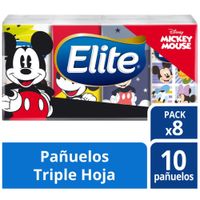 Pañuelos Triple Hoja Elite Disney Aloe Vera - Pack 8 UN