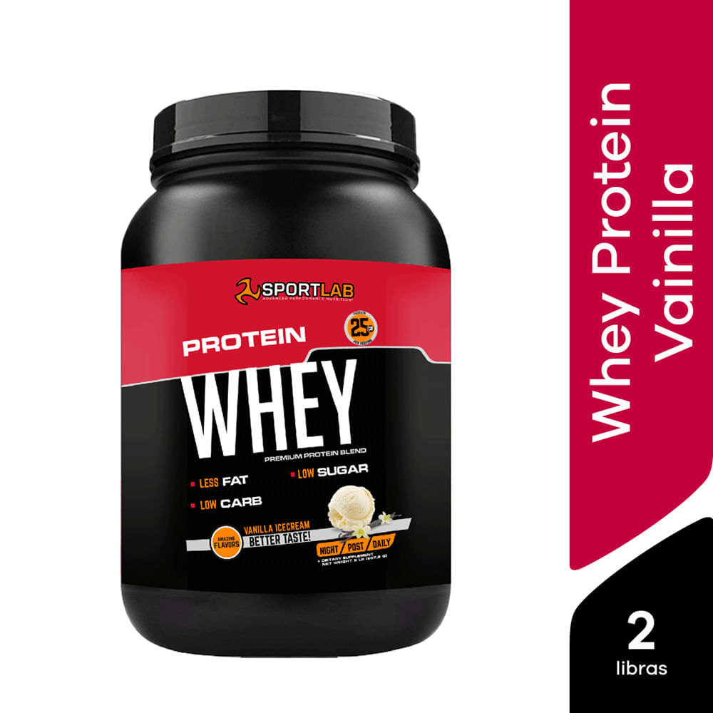 Whey Protein Sportlab sabor helado vainilla