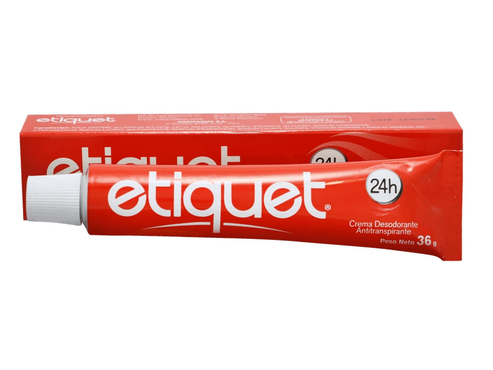 Crema Desodorante Antisudoral Etiquet - Tubo 36 G