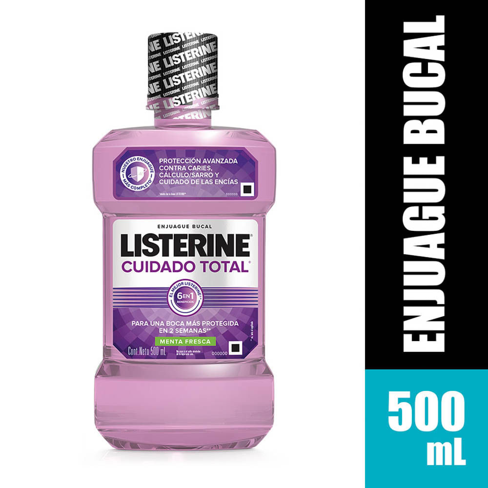 Enjuague Bucal Listerine Cuidado Total - Frasco 500 ML