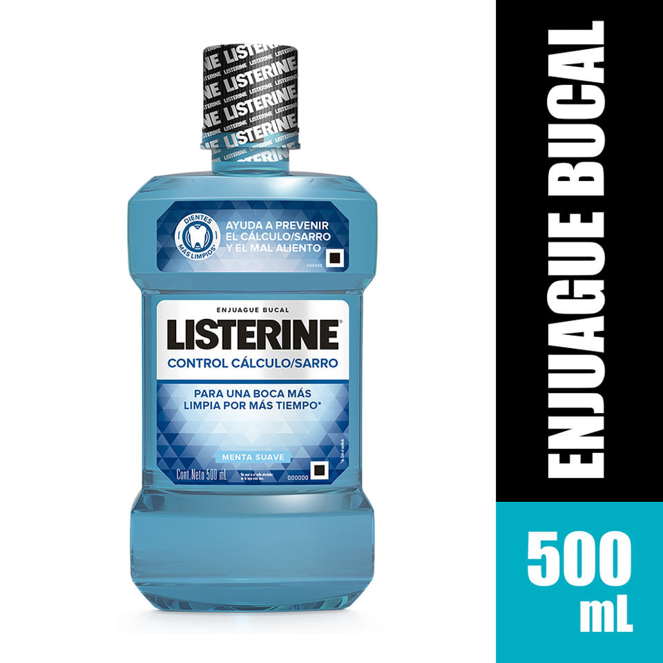 Enjuague Bucal Listerine Control Cálculo - Frasco 500 ML