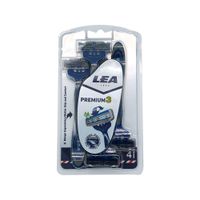 Máquina de Afeitar Lea Premium 3 Hojas - Blíster 4 UN