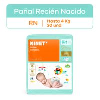 Pañales Ninet Suave Cuidado Recién Nacido - Bolsa 20 UN