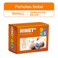 Pañal Ninet Mega Talla S - Bolsa 60 UN