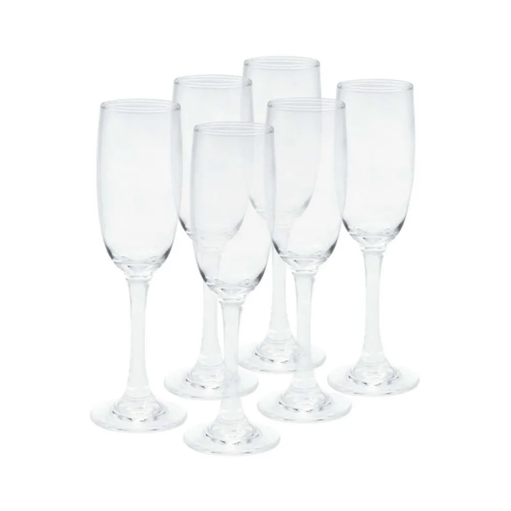 Set de 6 copas para Champagne de 210 ml