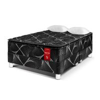 Cama Paraíso Super Star Negro Reina