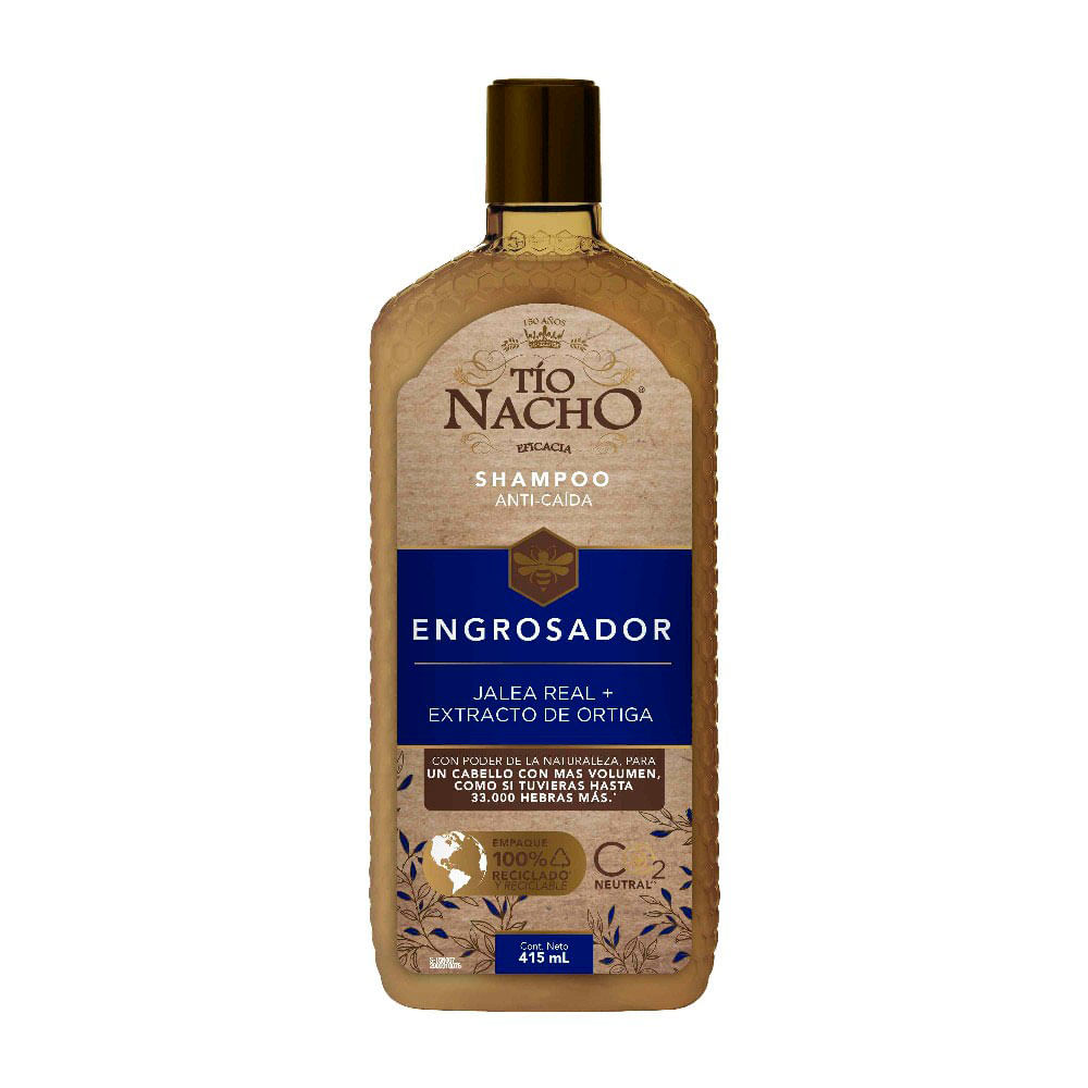 Shampoo Tío Nacho Sistema Engrosador - Frasco 415 ML