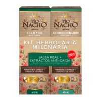 Shampoo + Acondicionador Tío Nacho Kit Anti Caída Herbolaría - Frasco 415 ML