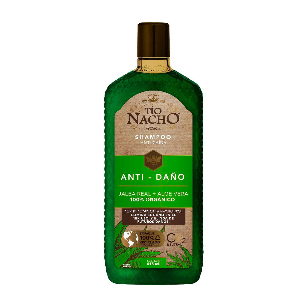 Shampoo Tío Nacho Antidaño Aloe Vera - Frasco 415 ML