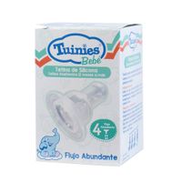 Tetina Anatómica de Silicona Tuinies Flujo Abundante #4 A partir del año - Caja 1 UN