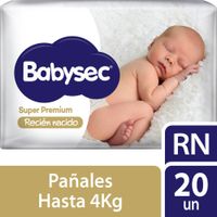 Pañal Babysec  Super Premium Talla Recién Nacido