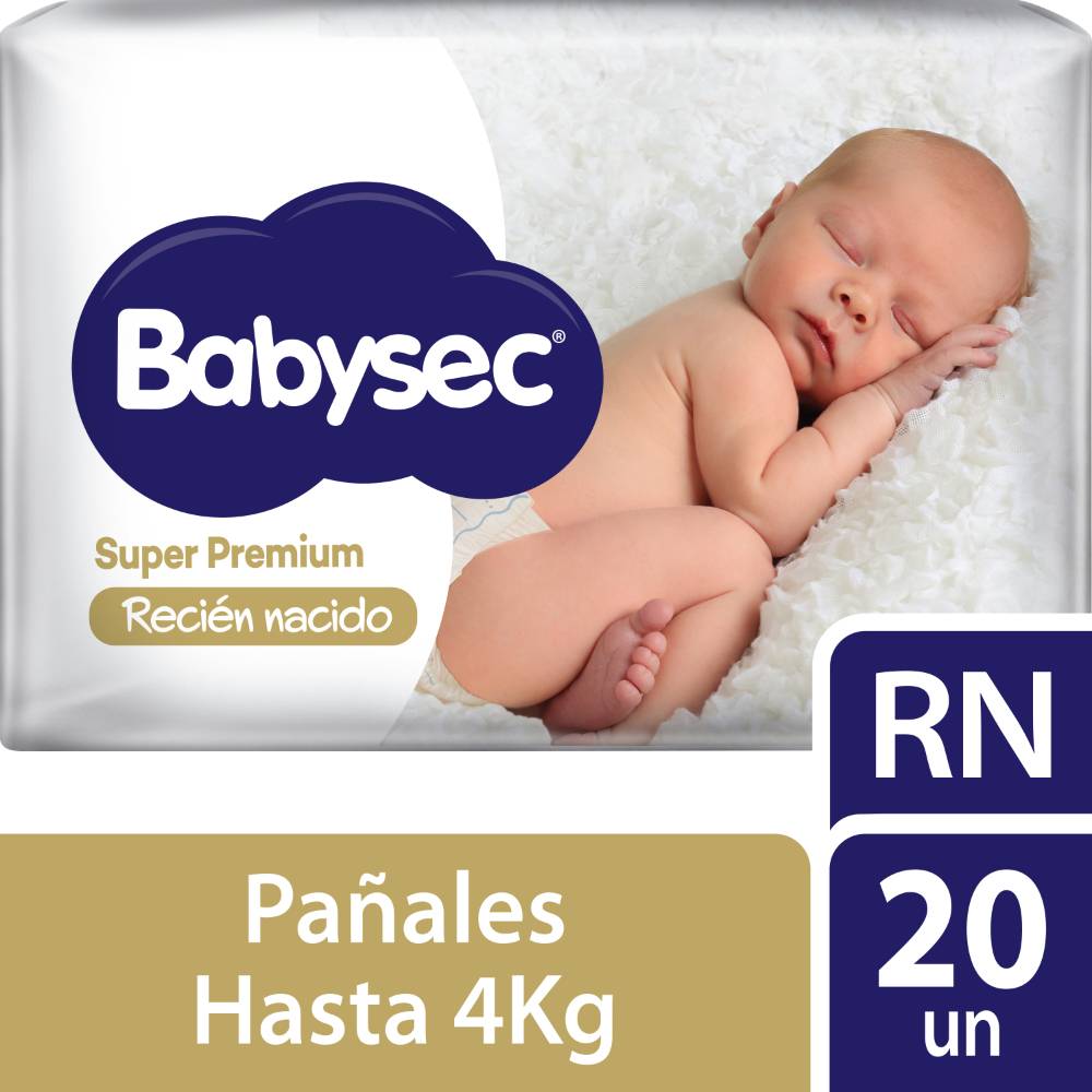 Pañal Babysec Super Premium Talla Recién Nacido