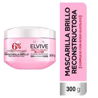 Mascarilla Glycolic Gloss Elvive Brillo Reconstructora