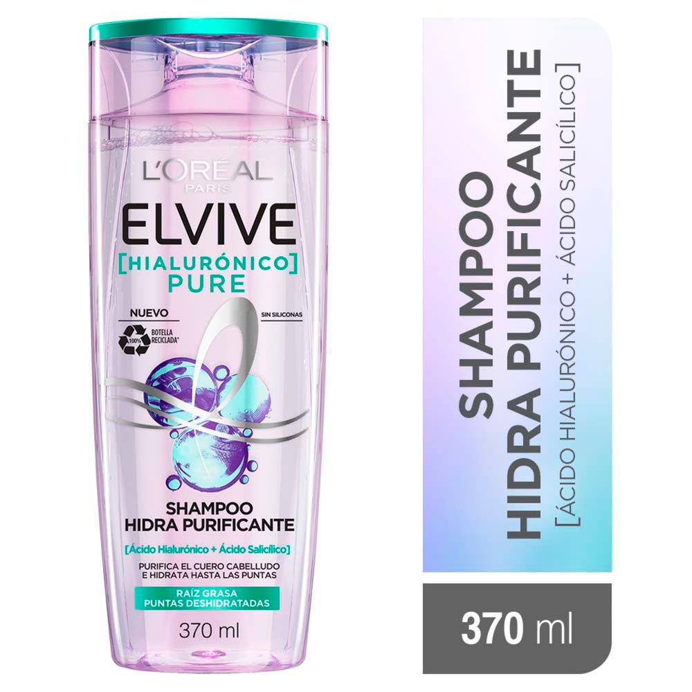 Shampoo Elvive Hialurónico Pure 370 ML