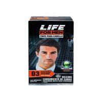 Tinte Para Cabello For Men # 03 Castaño Oscuro Life - Kit 1 UN