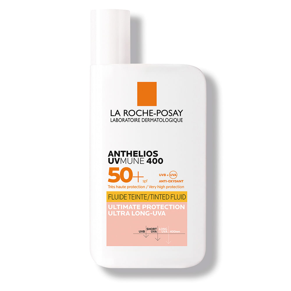 Protector Solar La Roche Posay Anthelios UV Mune Color Tinte Fluido SPF 50+ - Frasco 50 ML