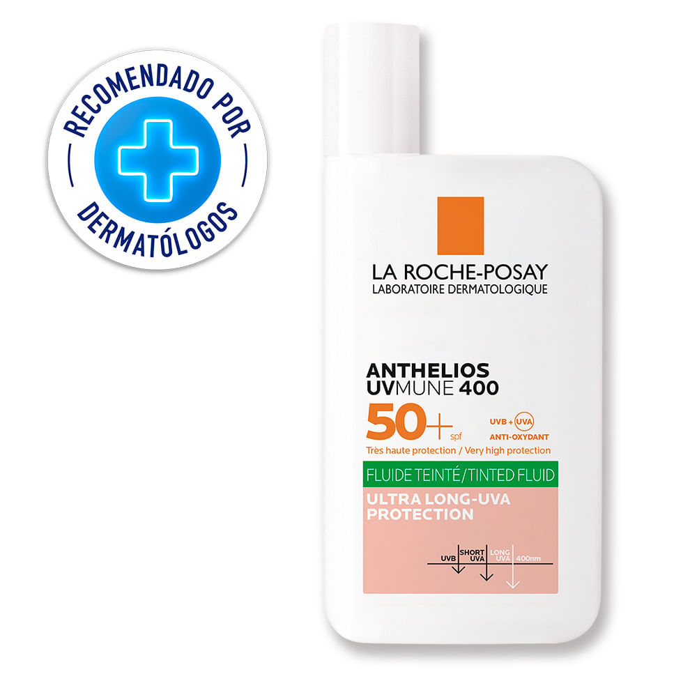 Protector Solar La Roche Posay Anthelios UVMUNE 400 50+ con Color - Frasco 50 ML