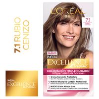 Tinte para Cabello Excellence #7.1 Rubio Cenizo - Kit 1 UN
