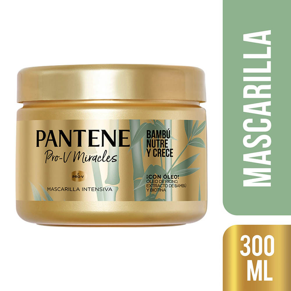 Mascarilla Pantene Pro-V Bambú Nutre & Crece - Pote 300 ML