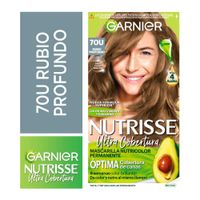 Tinte para Cabello Garnier Nutrisse Tono 70 Ultra Cobertura Rubio Profundo - Kit 1 UN