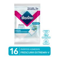 Pañitos Húmedos Nosotras Frescura Extrema - Bolsa 16 UN