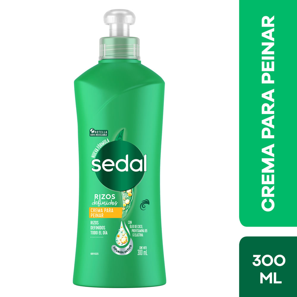 Crema para Peinar Rizos Obedientes Sedal Co-Creations - Frasco 1 UN