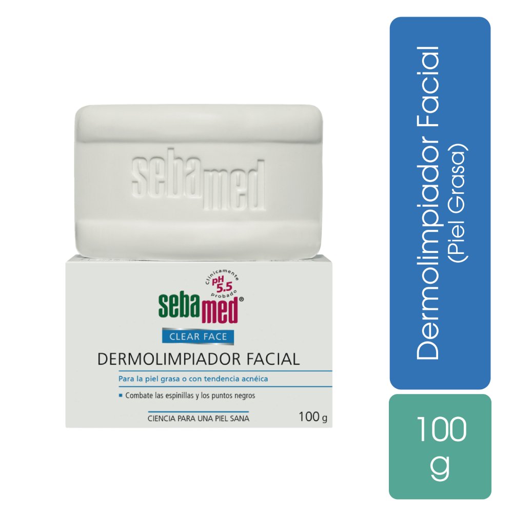 Dermolimpiador Facial Sebamed - Barra 100 G