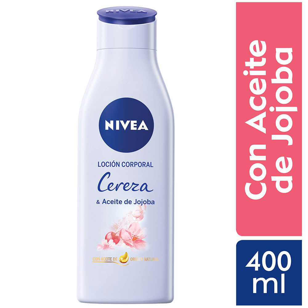 Loción Corporal Cereza y Aceite de Jojoba Nivea - Frasco 400 ML