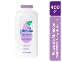 Talco de Almidón para Bebé Johnson's Baby Antes de Dormir - Botella 400Gr