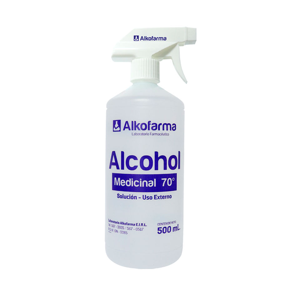 Alcohol Medicinal 70% con Atomizador