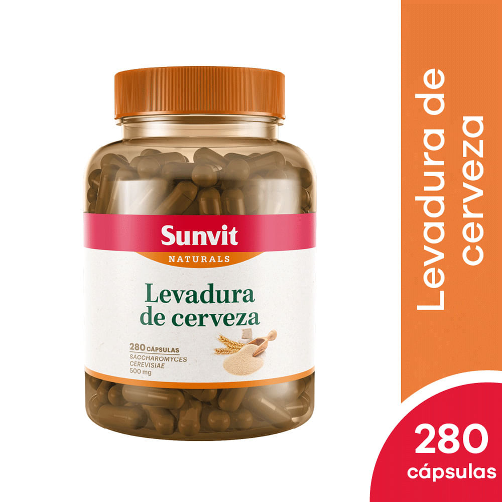 Sunvit Nat Levadura Cerveza 500mg Cápsulas 280 und