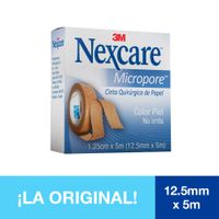 Cinta Nexcare Micropore Beige 12.5mm x 5m - Caja 1 UN