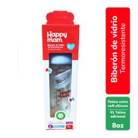 Biberón de Vidrio HappyMam Celeste 80 OZ