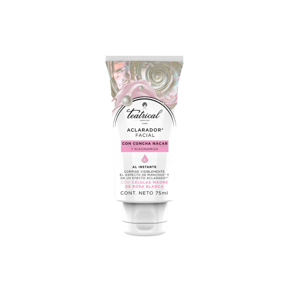 Crema Aclaradora Facial Teatrical Concha Nácar y Niacinamida