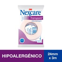 Cinta Nexcare Transpore 24mm x 3m - Unidad 1 UN