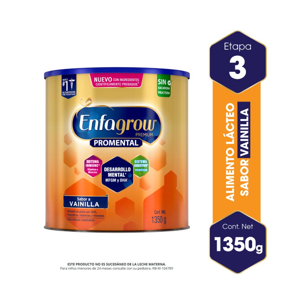 Enfagrow Promental Sabor Vainilla - Caja 1350 G