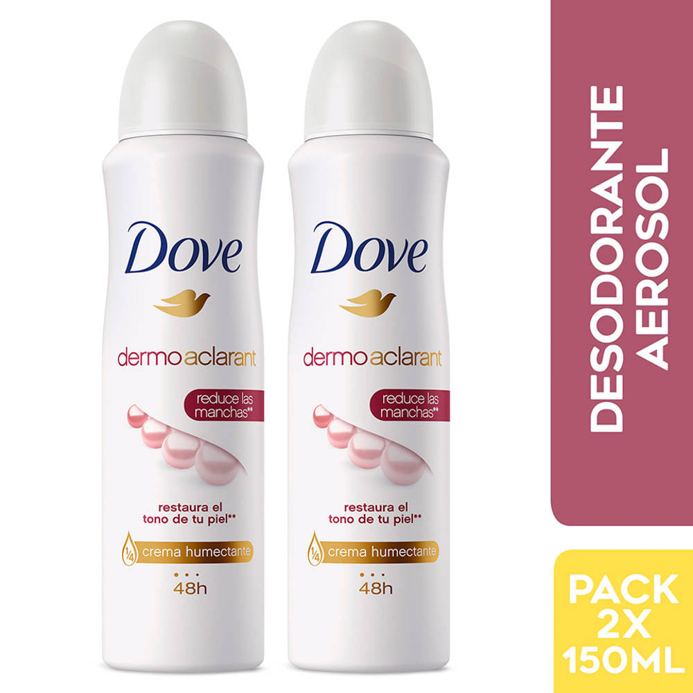 Pack Desodorantes en Spray Dove Dermo Aclarant - Pack 2 UN