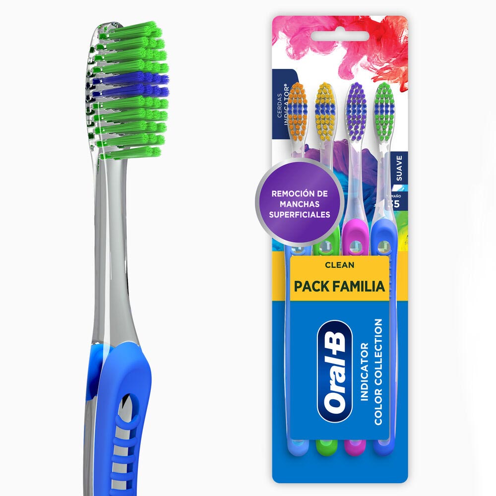 Cepillo Dental Oral-B Pro-Salud Color Collection - Pack 4 UN