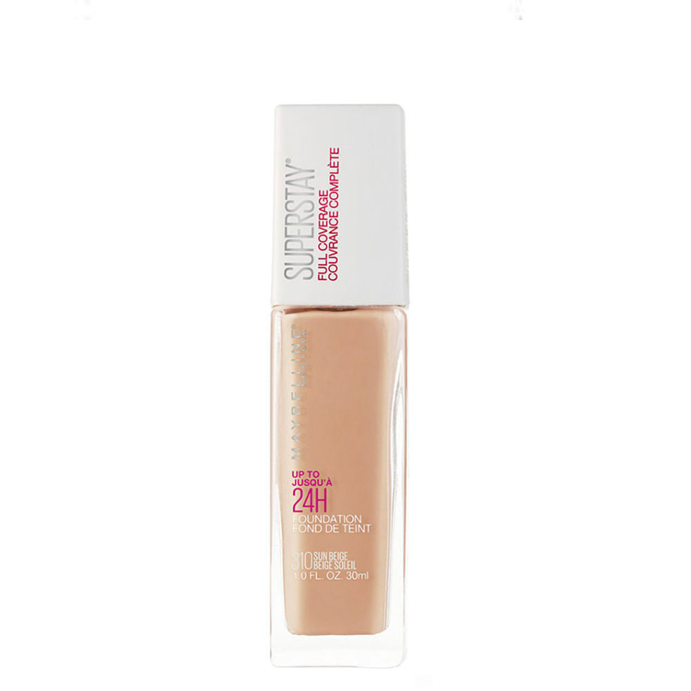 Base Superstay Full Coverage Maybelline Tono Sun Beige - Frasco 30 ML