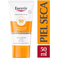 Protector Solar Facial Eucerin Sensitive Protect Piel Seca FPS 50+ - Tubo 50 ML