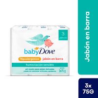 Pack Jabón en Barra Dove Baby Humectación Sensible