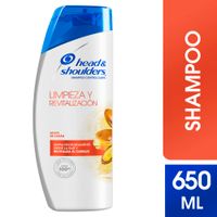 Shampoo Head & Shoulders Limpieza y Revitalización con Aceite de Argán - Frasco 650 ML
